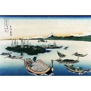  Tsukada Island in Musashi Province 1830 12 x 18 Poster 