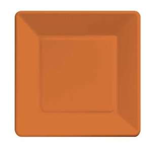  Sunkissed Orange Dinner Plate, Sq, Wide Solid (10pks Case 