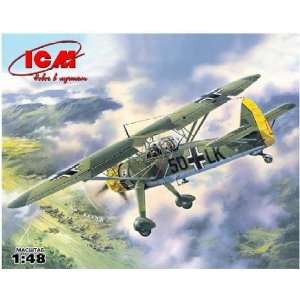 ICM MODELS   1/48 WWII Hs126A1 German Recon Aircraft (Plastic Models 