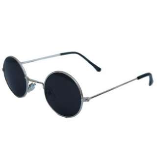  John Lennon Style Sun Glasses Shades   Silver / Black w 