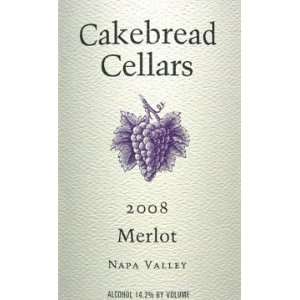  2008 Cakebread Merlot Napa Valley 750ml Grocery & Gourmet 