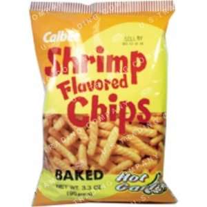 Calbee Hot Garlic Flavored Shrimp Chips Grocery & Gourmet Food