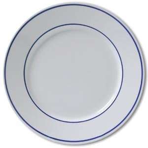    Ten Strawberry Street Blue Band Salad Plate