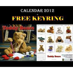  Teddy Bears Calendar 2012 + Free Keyring AVONSIDE Books