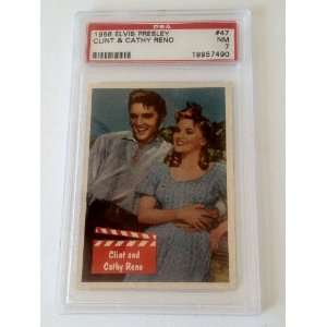  1956 Elvis Presley Card #47 Clint & Cathy Reno PSA Graded 