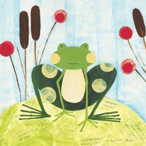   Green Frog Finest LAMINATED Print Nichole Bohn 10x10
