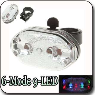 LED Multicolored Safety Bike Bicycle Tail Light with Mount  