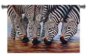 AFRICAN ZEBRA STRIPES DECOR ART TAPESTRY WALL HANGING  