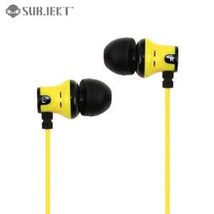  Subjekt AMP M1130 AMPD Earphones   Yellow Electronics