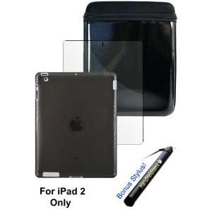  HHi iPad 2 Combo Pack   Kroo iCap Case (Black) + TPU Skin 