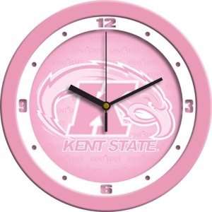  Kent Golden Flashers NCAA Wall Clock (Pink) Sports 