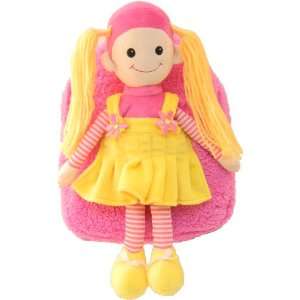   Pink Backpack With Blonde Girl Doll Stuffie item# kk8255 Toys & Games