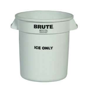   Rubbermaid 10 Gal Brute Ice Only Container, White