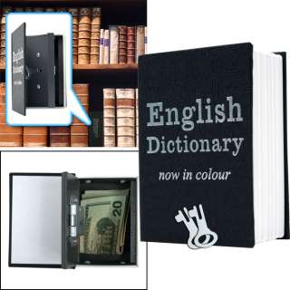 Mini Dictionary Diversion Book Safe w/ Key Lock   Metal 844296082377 