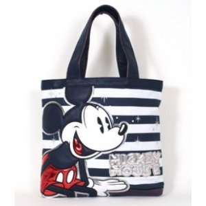 Loungefly Mickey Mouse Navy Striped Tote Bag Everything 