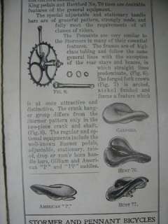 ANTIQUE 1900 STORMER & PENNANT BICYCLE BIKE CATALOG  