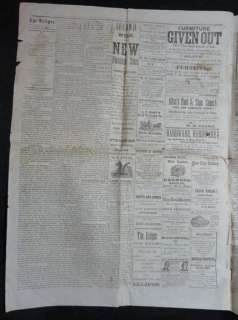 Parkersburg, Butler County, Iowa Newspaper 1879   Free S&H  