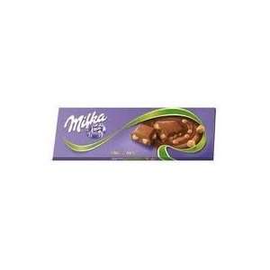 Milka Whole Nuts Large Chocolate Bar (250g /8.82 Oz)  