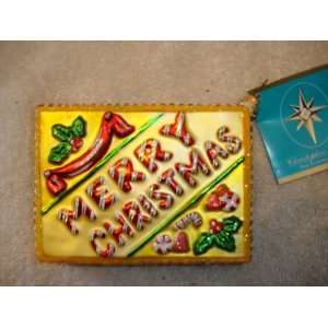    Christopher Radko Christmas Ornament Candy Gram