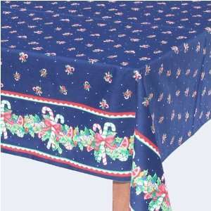  Candy Cane Christmas Table Cloth   60 x 108