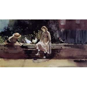  Oil Painting The Farmyard Wall Winslow Homer Hand Painted Art 