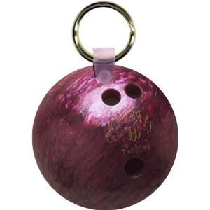 Purple Bowling Ball Art Key Chain   Ideal Gift for all 