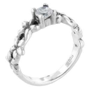   Cut Cz Lei Promise Rings   Sterling Silver Anniversary Promise Ring