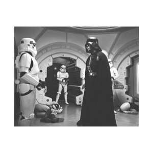 Star Wars Vader & Stormtroopers Black and White Print  