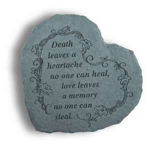  Large Heart Stepping Stone  Death leaves heartache