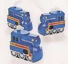 PLASTIC TRAIN ENGINE SHAPED DRINK CUP 12OZ. LOT OF 8