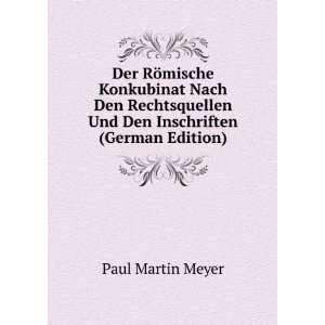   Und Den Inschriften (German Edition) Paul Martin Meyer Books
