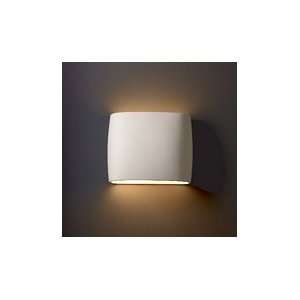 Justice Design Group ADA Wide Oval Wall Sconce Open Top & Bottom model 