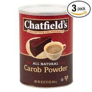 Chatfields Carob Powder, 16 Ounce (Pack of 3)  Grocery 