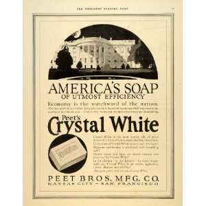  1917 Ad Crystal White Peet Brothers Soap Laundry Kansas 