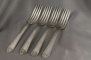 Vintage Silverplate Cambridge Lorraine Lot Dinner Forks  