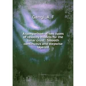   lunar crust Smooth continuous and stepwise layered A. F Gangi Books