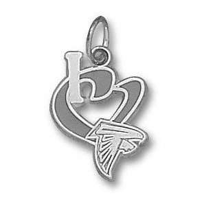  Atlanta Falcons Sterling Silver I Heart Falcon Logo 1 