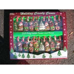 20 Candy Canes with Hand Decorated Jellies   Christmas Gift   By Sweet 