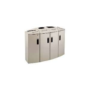  Rubbermaid 3486015   Element Recycling Station, 4 Stream 