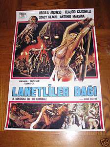MOUNTAIN OF THE CANNIBAL GOD MOVIE POSTER HORROR DEATH  