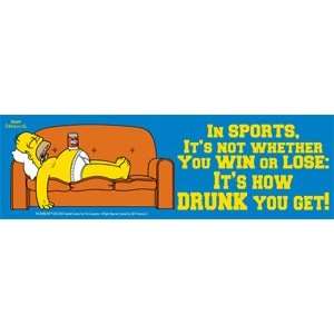    Simpsons Drink Homer On Couch Sticker S SIM 0021 Toys & Games