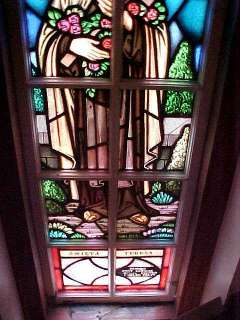 Stained Glass Window of St. Therese, Infant Jesus +  