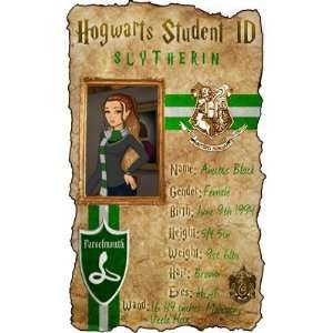  Hogwarts Student ID Ravenclaw Slytherin Plastic ID Office 