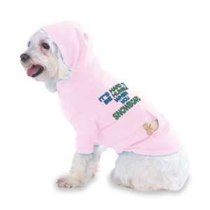   SNOWBOARD Hooded (Hoody) T Shirt with pocket for your Dog or Cat LARGE