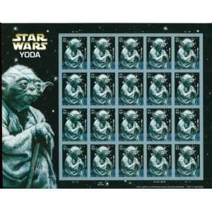  Star Wars Yoda Collectible Stamp Sheet 