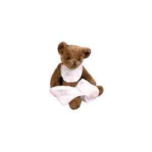  Personalized Baby Teddy Bear with Bib and Burp Cloth 