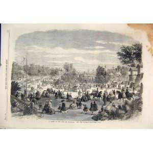 Bois De Boulogne Pre Catelan France Paris Print 1860 