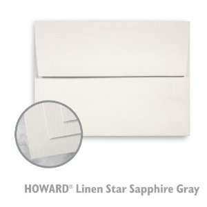  HOWARD Linen Star Sapphire Gray Envelope   250/Box Office 