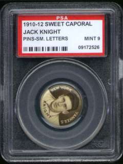 1910 P2 Sweet Caporal Pin Jack Knight SL PSA 9 Yankees  