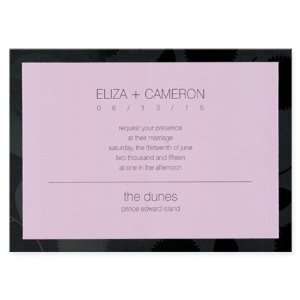   with Black Floral Foil Wedding Invitations